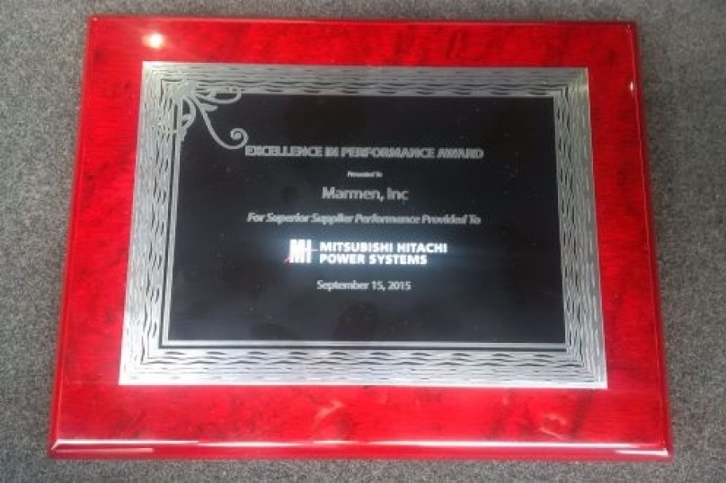 Supplier of the Year by Mitsubishi Hitachi Power Systems Americas